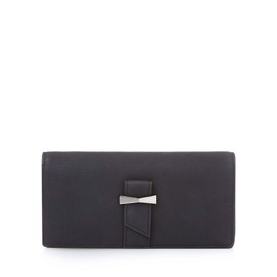 Black bow detailed wallet